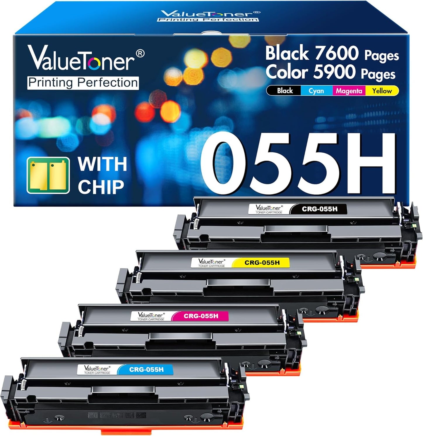 High Capacity Canon 055 Toner Cartridge Set for Quality Printing