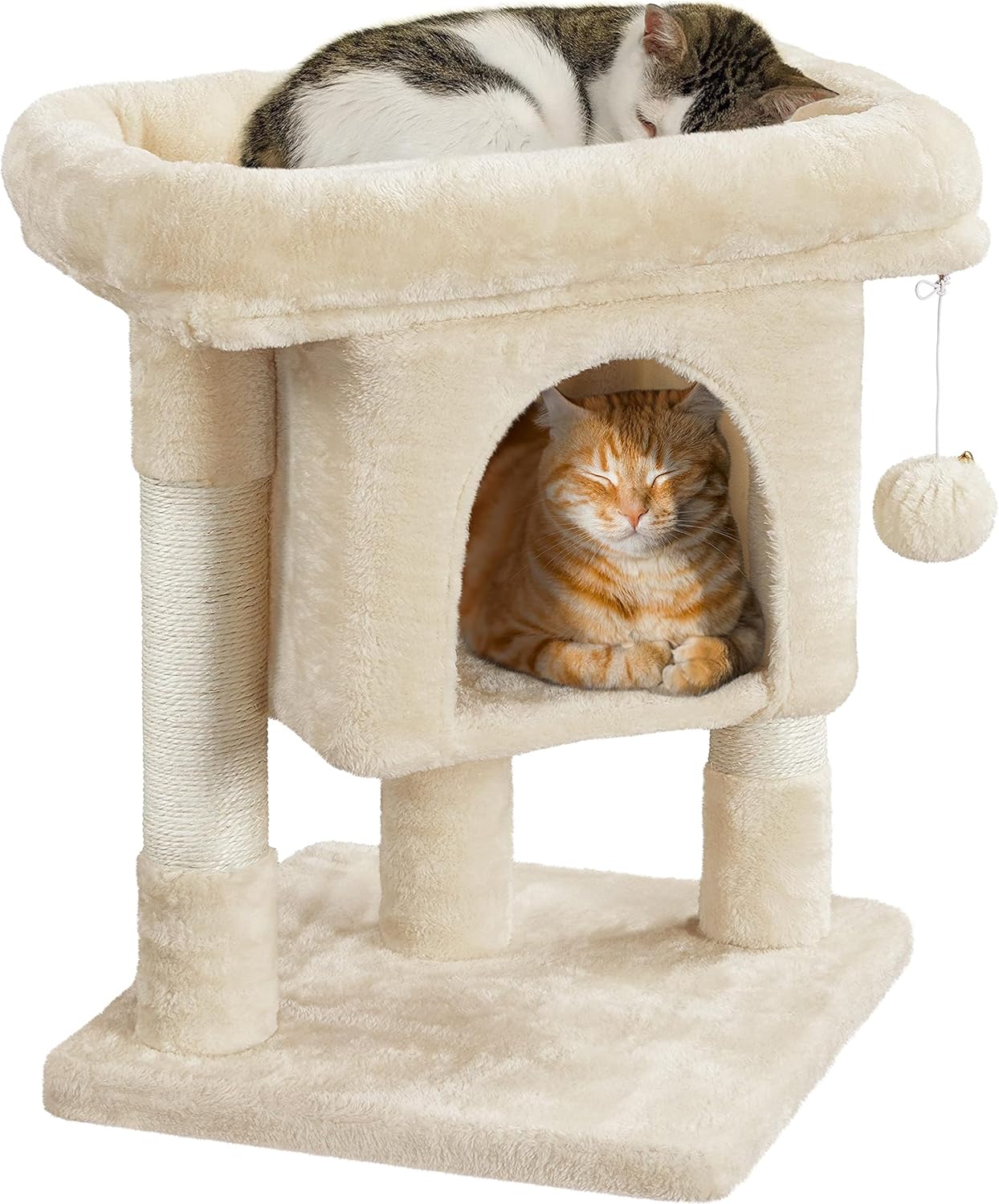 Yaheetech Cat Tree Tower for Kittens and Cats - Beige