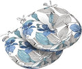 Outdoor Bistro Seat Cushions 15x15x4 - Plush Tufted Round Set