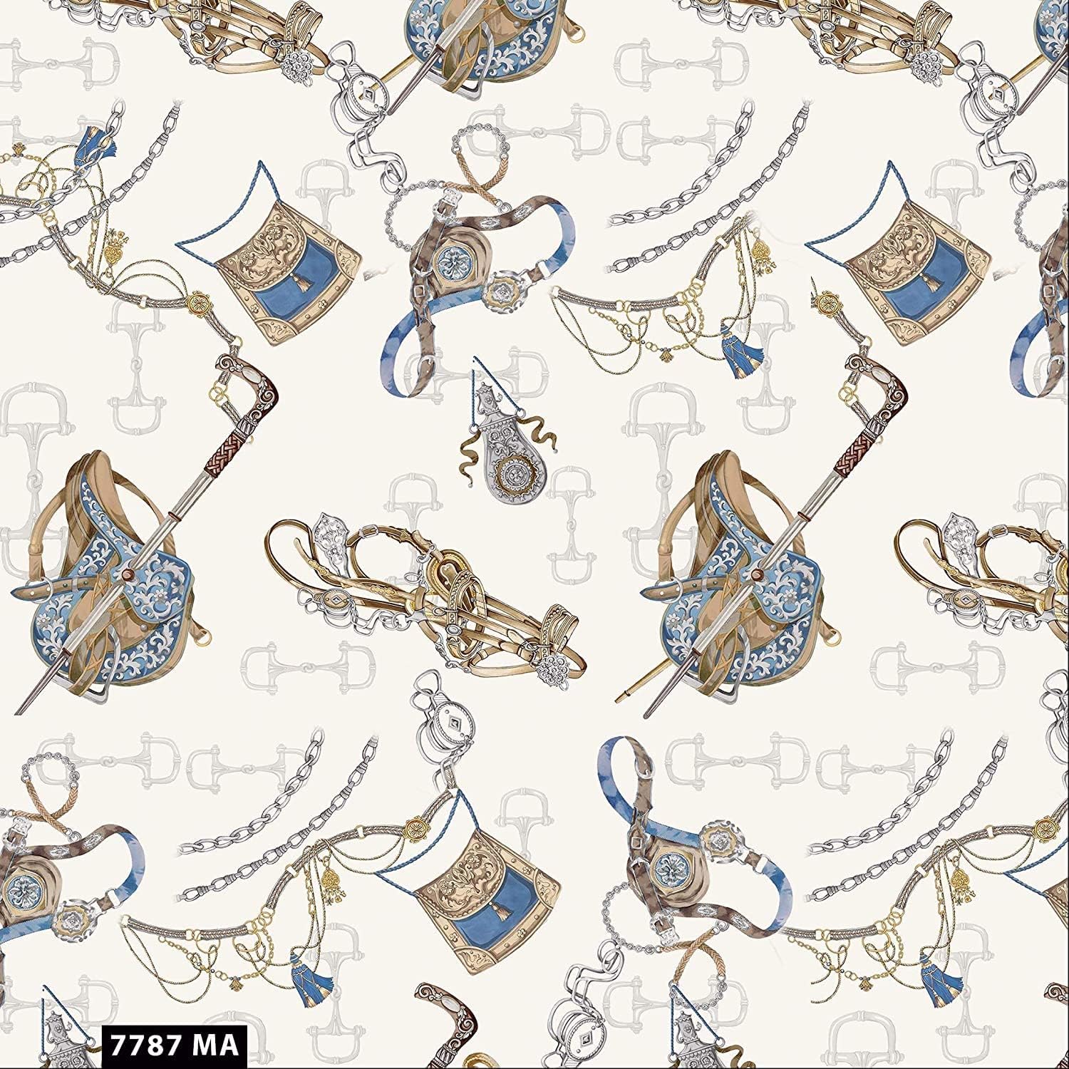 100% Combed Cotton Printed Quilting Fabric for Crafts & DIY