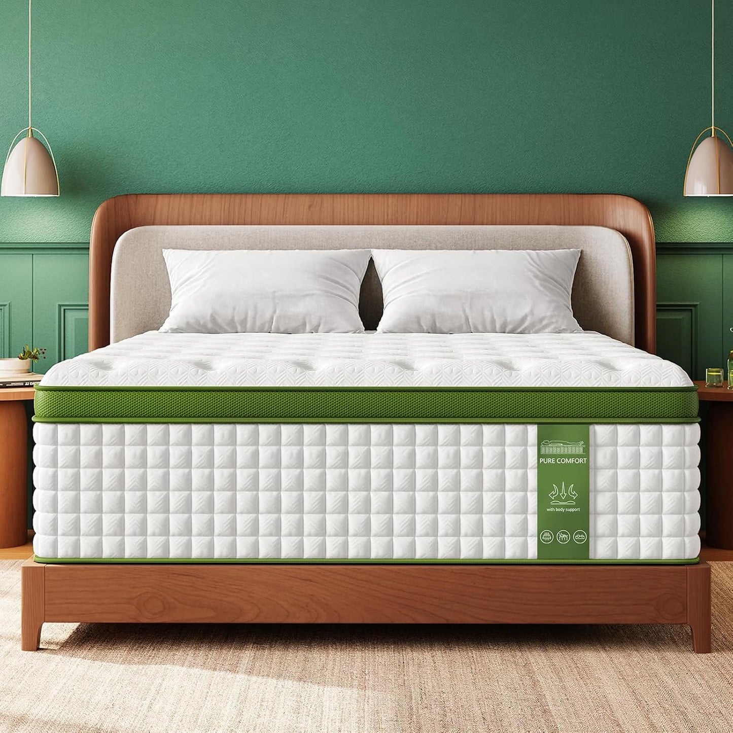 BedStory Firm Queen Mattress for Back Pain Relief & Comfort