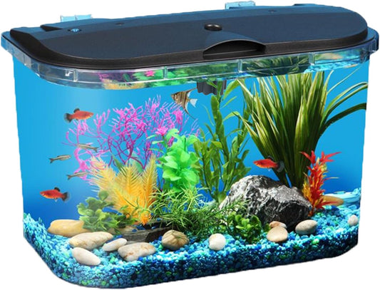 5-Gallon Aquarium Kit with LED Lighting - Perfect for Tropical Fish