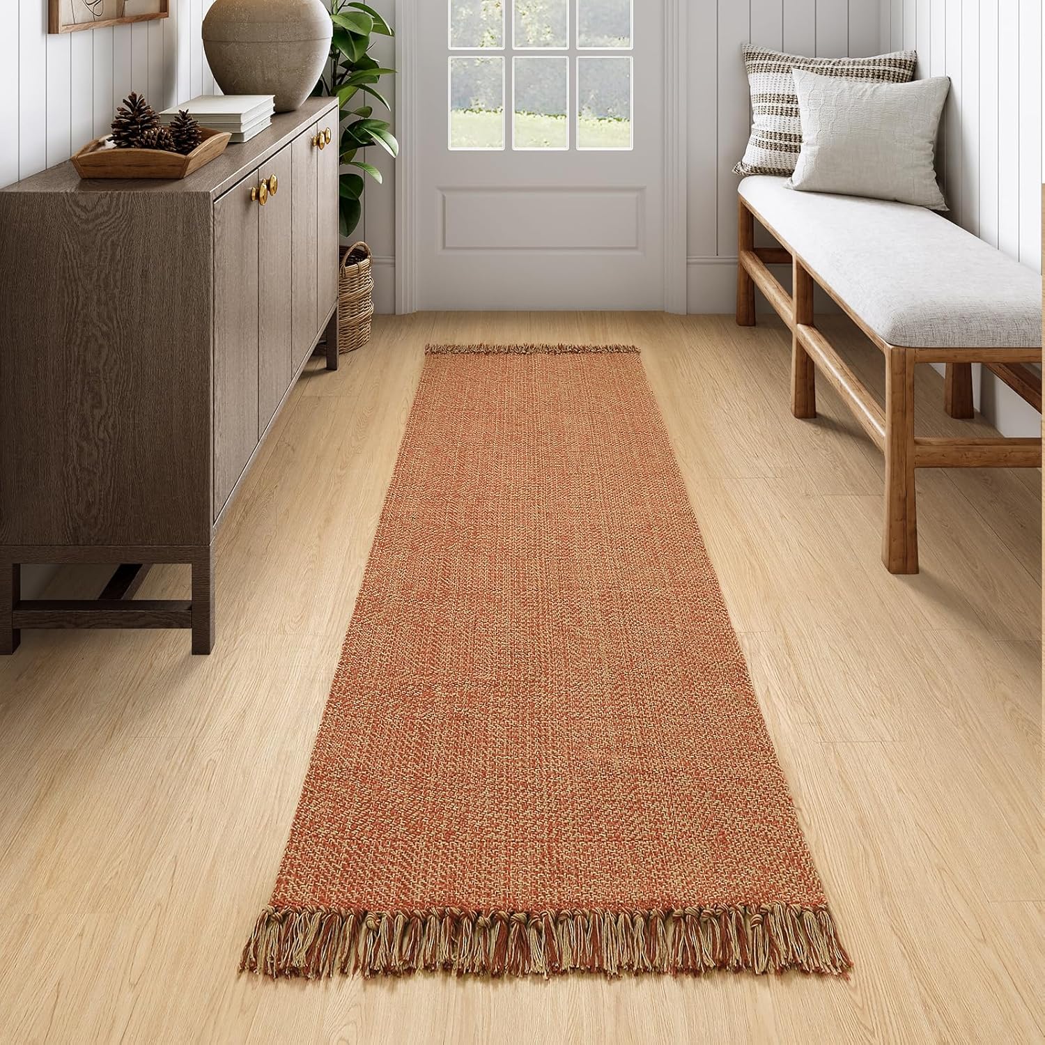 Collive Long Hallway Rug - Washable Indoor Entryway Rug