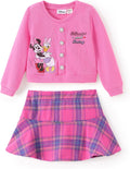Toddler Girl Disney 2-Piece Knit Top & Tweed Skirt Set - Cute Fall