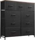 WLIVE 9 Drawer Dresser Fabric Storage Tower - Roomy Organizer