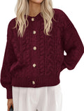 Chunky Cardigan Sweaters for Women - Cozy Cable Knit Fall Coat BTFBM