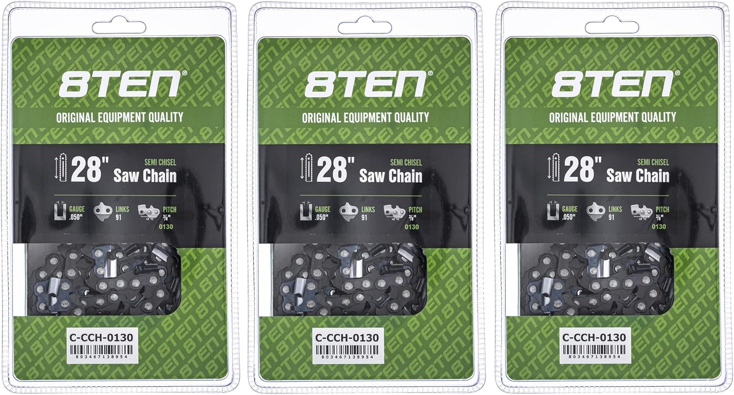 8TEN Semi Chisel Chainsaw Chain 28 Inch for Stihl MS440 MS660