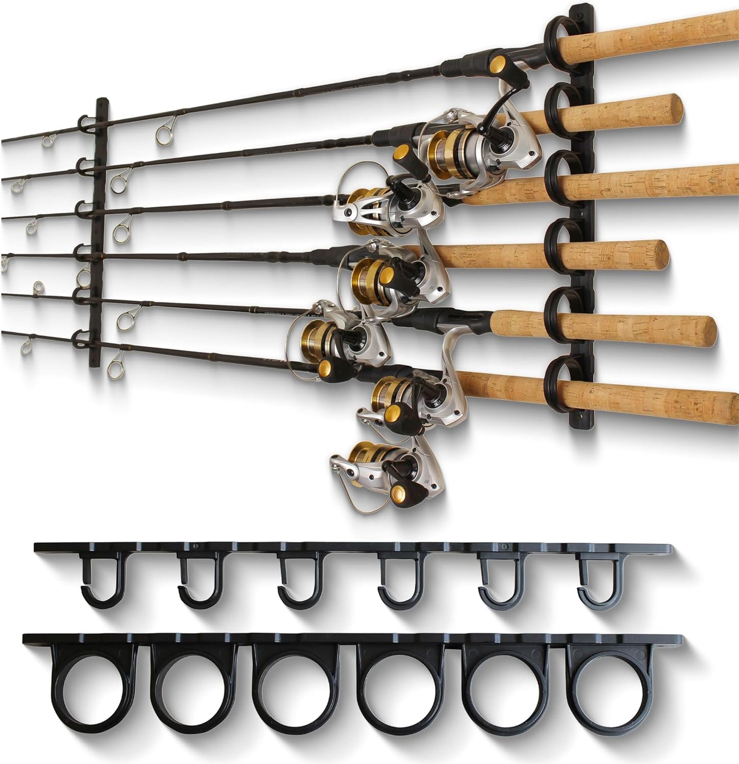 Ceiling Fishing Rod Holder - 6 Rod Garage Organizer
