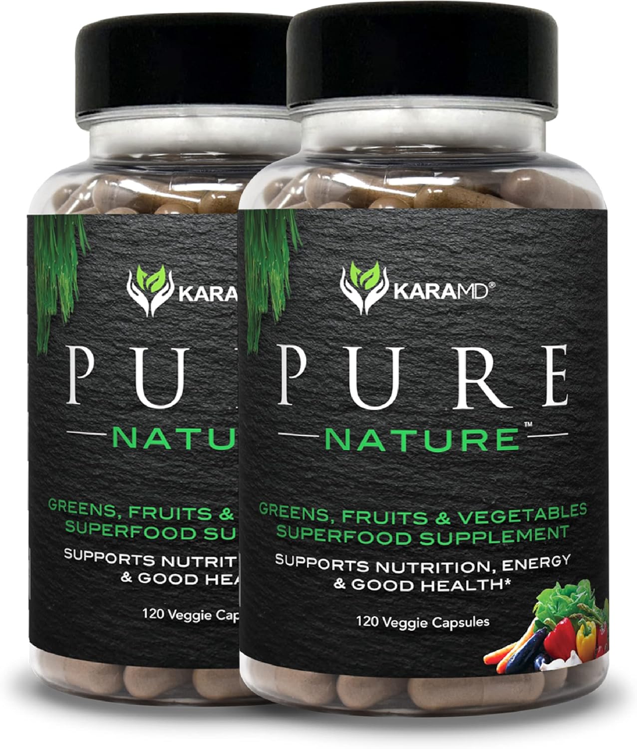 KaraMD Pure Nature Greens Supplement for Energy and Digestion