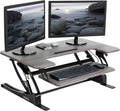 VIVO 36 Height Adjustable Stand Up Desk Converter - Quick Sit to Stand Dual Monitor Riser