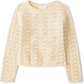 Girls Long Sleeve Crew Neck Pullover Sweater - Soft Cotton Blend