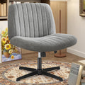 Criss Cross Legged Swivel Desk Chair - Wide Seat Adjustable Height