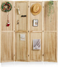 Pegboard Display for Craft Art, 5.6Ft Folding Privacy Screen