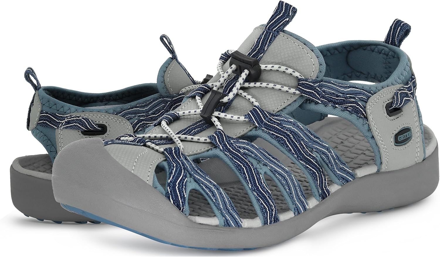 GRITION Hiking Sandals for Women: Comfortable Closed Toe Design