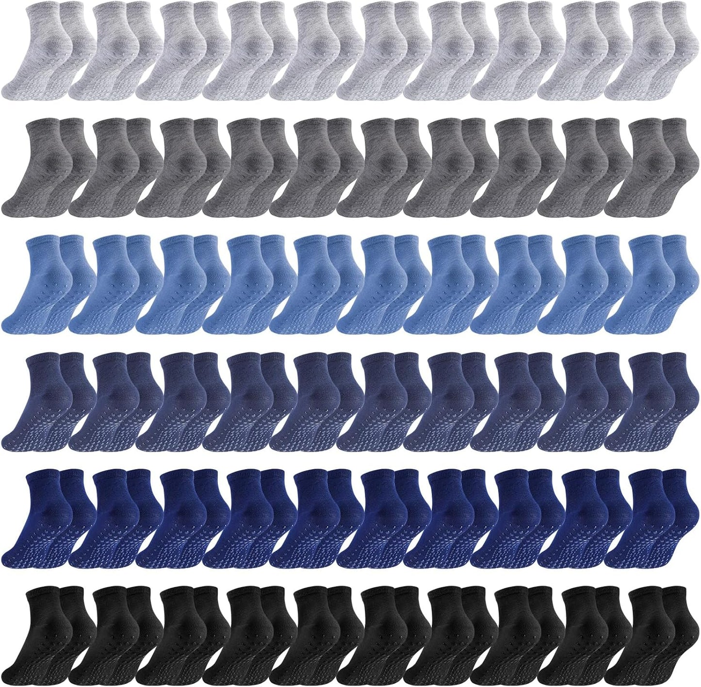 Liitrsh 60 Pairs Non Slip Yoga Grip Socks for Pilates and More