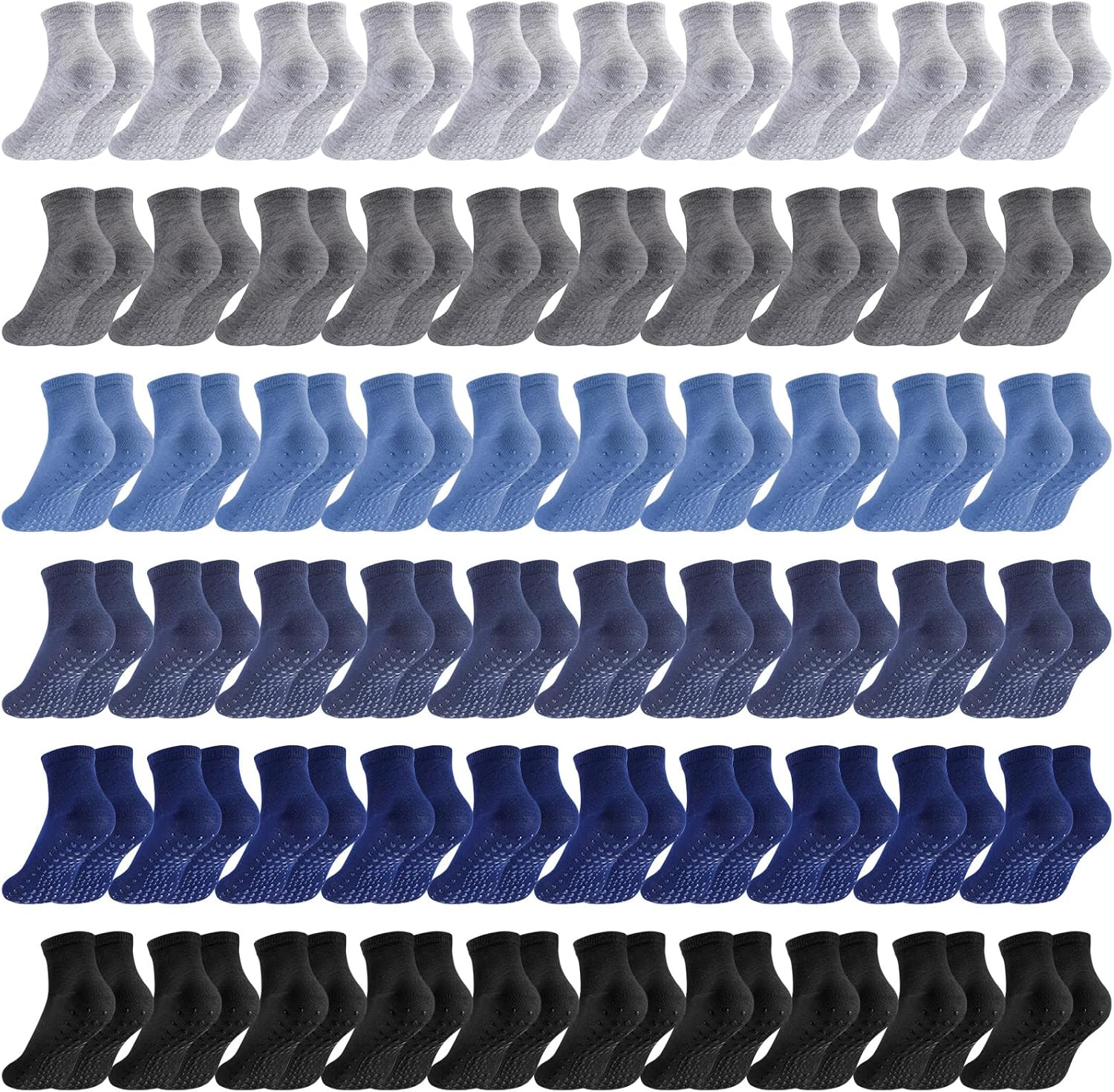 Liitrsh 60 Pairs Non Slip Yoga Grip Socks for Pilates and More