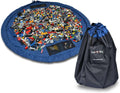 Lay-n-Go 2-in-1 Small Portable Drawstring Toys Storage Organizer