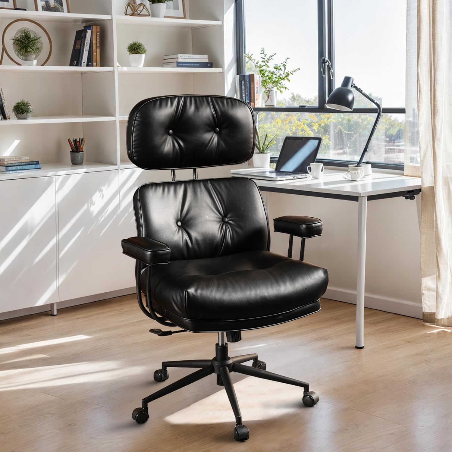 300LBS Big & Tall Executive Chair w/ Lumbar Support - CAODOC