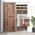 TSMST 9.6FT Sliding Barn Door Hardware Kit - Smooth Heavy Duty Track