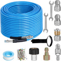 100 FT Sewer Jetter Kit for Pressure Washer - 5800PSI Drain Cleaner