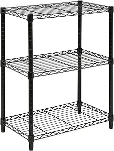 3-Tier Heavy Duty Adjustable Shelving Unit for Home and Office