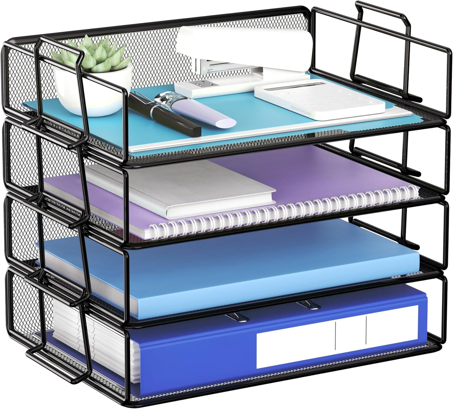 Gawerk Stackable Desk Organizer - 4 Tier Space Saver