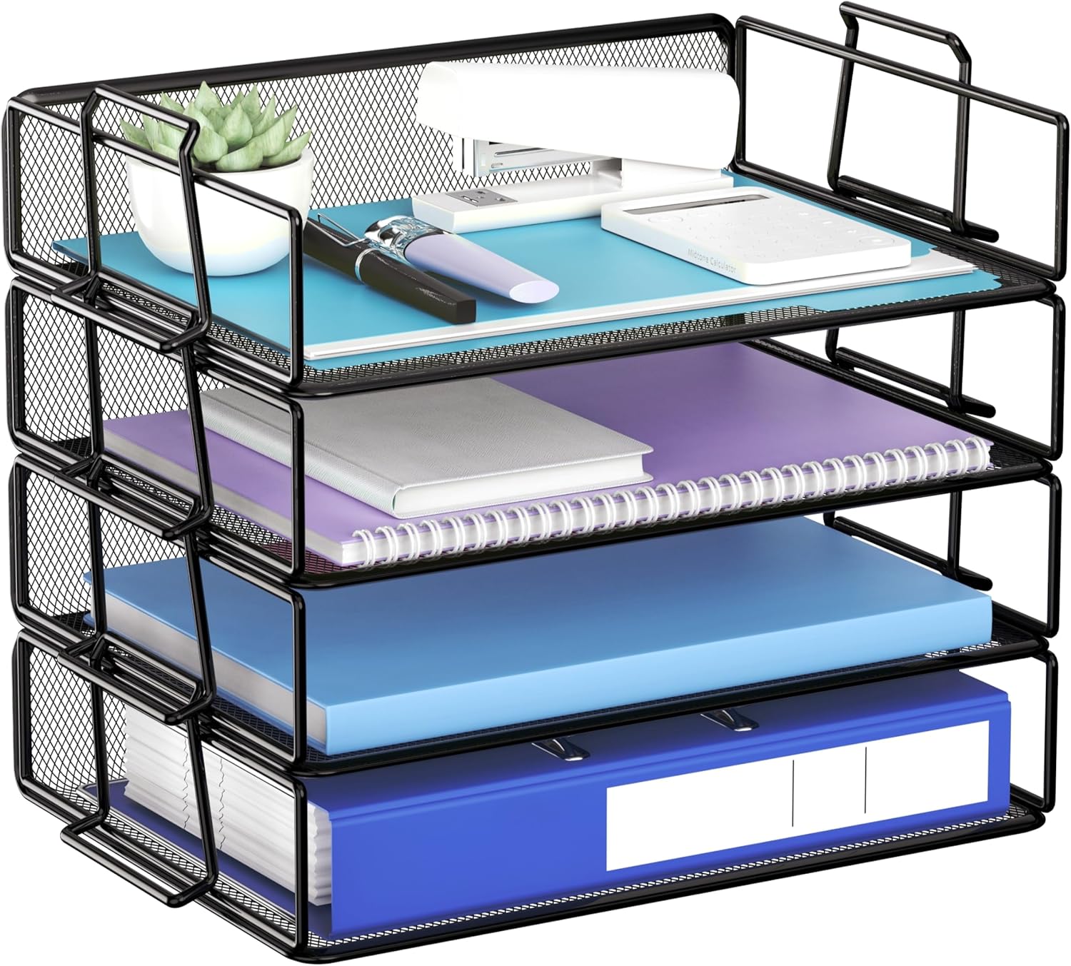 Gawerk Stackable Desk Organizer - 4 Tier Space Saver