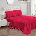Juicy Couture Full Size Satin Bed Sheet Set - Silky Hot Pink Comfort