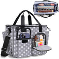 LUXJA Large Bible Bag with Water Bottle Pocket for Women