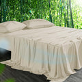 Cooling Sheets Set Queen Size - Viscose from Bamboo, 4PC Sand