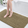 Luxury Chenille Bathroom Rug Mat 60x24 Camel - Ultra Soft Shaggy