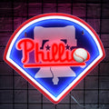 Baseball Neon Sign for Wall Decor - Bright Team LED Light for Man Cave