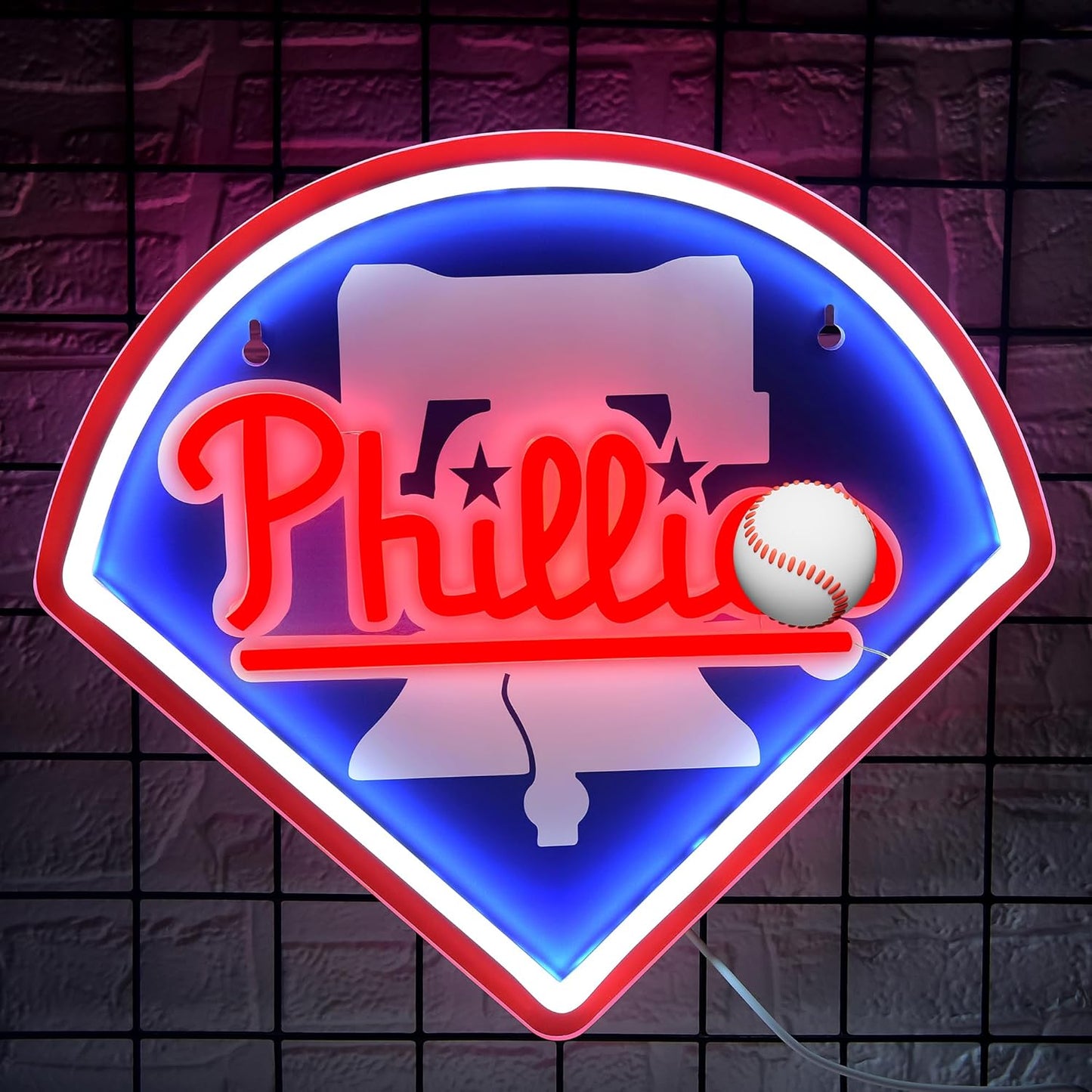 Baseball Neon Sign for Wall Decor - Unique LED Light Up Sign