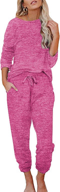 Ekouaer Womens Pajamas Set Long Sleeve Loungewear - Soft Cozy Fit