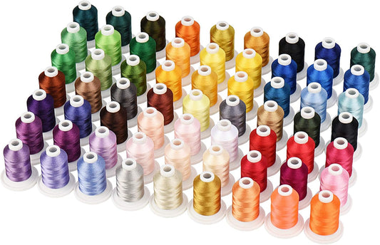 Simthread 63 Colors Embroidery Thread - 800 Yards!
