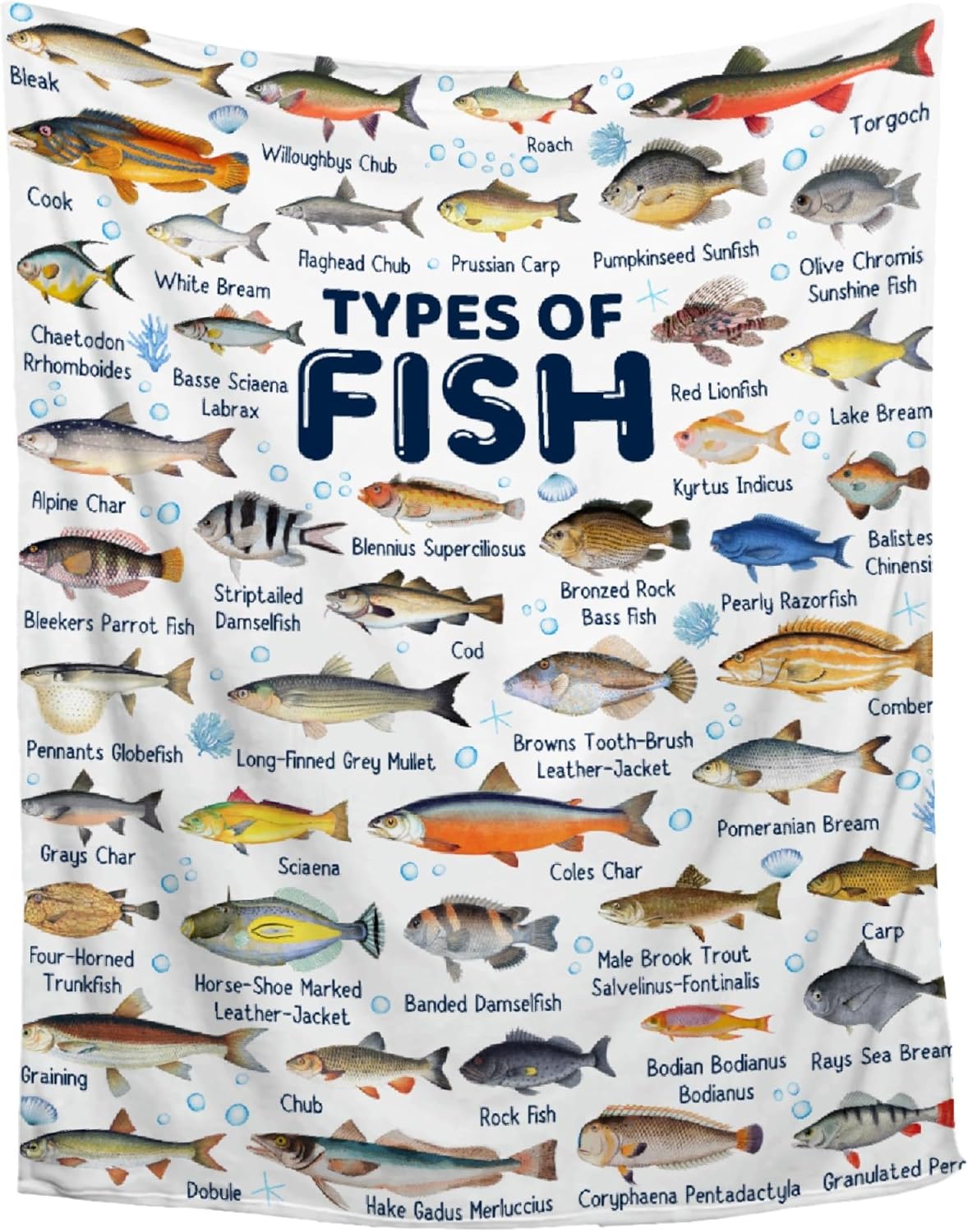 Ultra Soft Fish Throw Blanket for Cozy Comfort