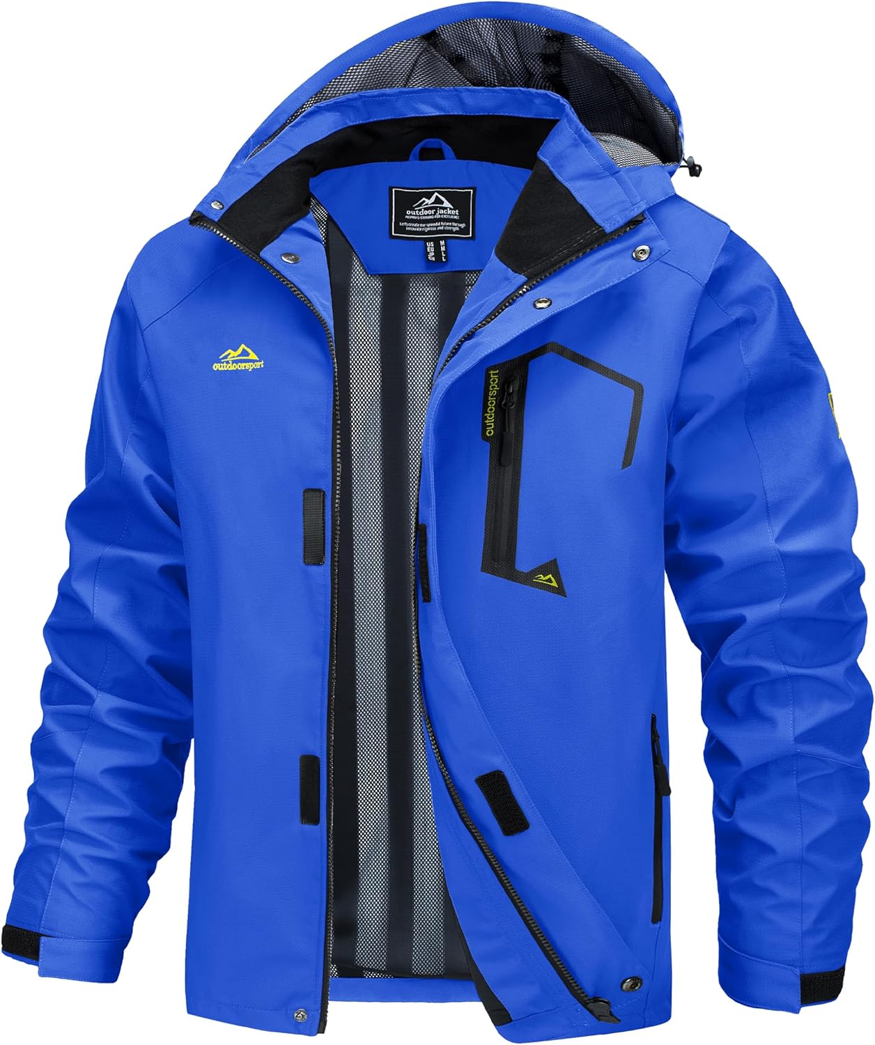 MAGCOMSEN Men's Lightweight Windbreaker Rain Jacket for Outdoors