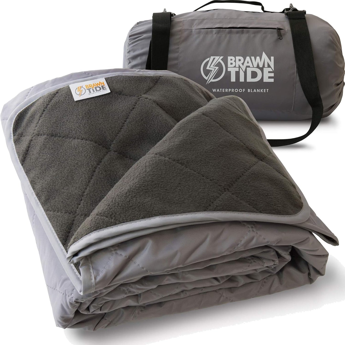 Ultimate Outdoor Blanket - Waterproof, Windproof, Sandproof, Extra Thick Fleece - 82 x 55