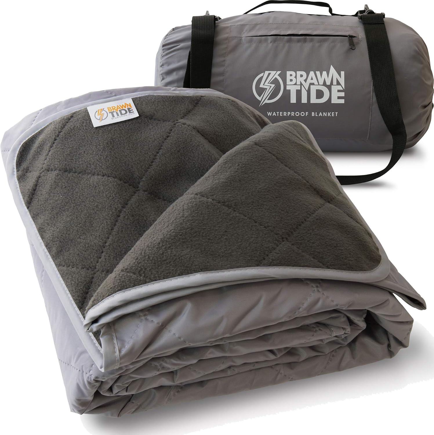 Ultimate Outdoor Blanket - Waterproof, Windproof, Sandproof, Extra Thick Fleece - 82 x 55