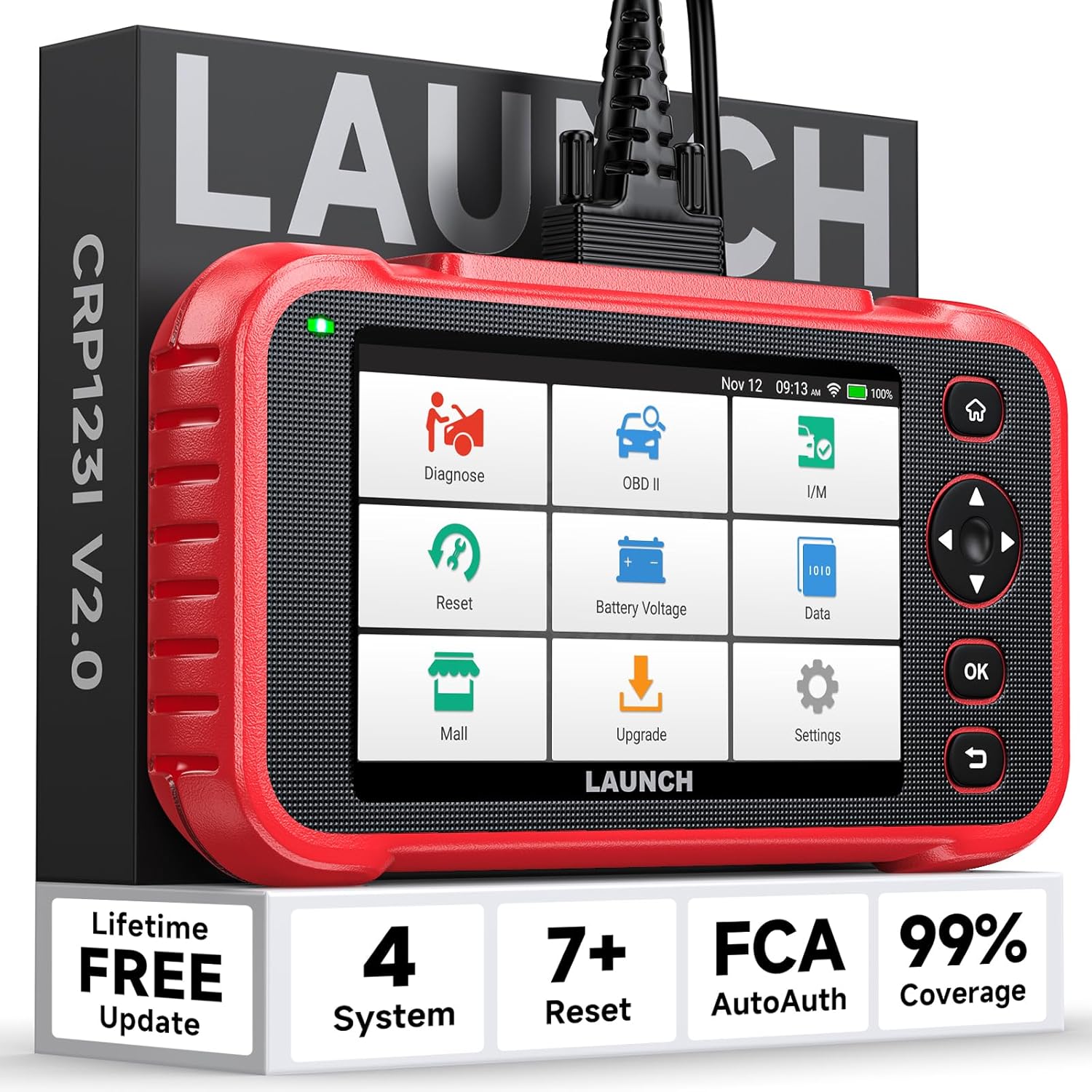LAUNCH CRP123I V2.0 Elite OBD2 Scanner for Cars and Trucks