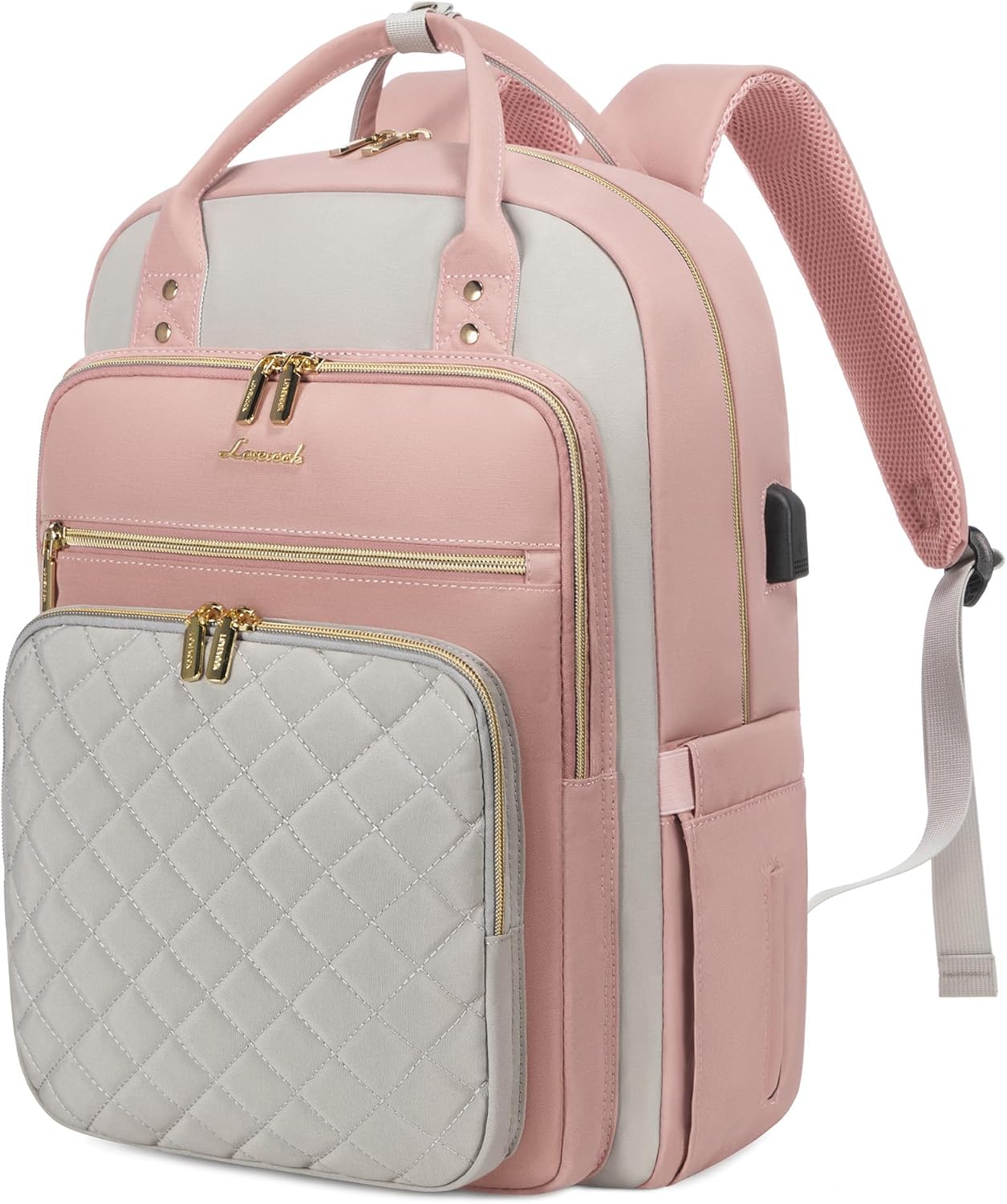 LOVEVOOK Laptop Backpack with USB Charging Port and 18 Pockets