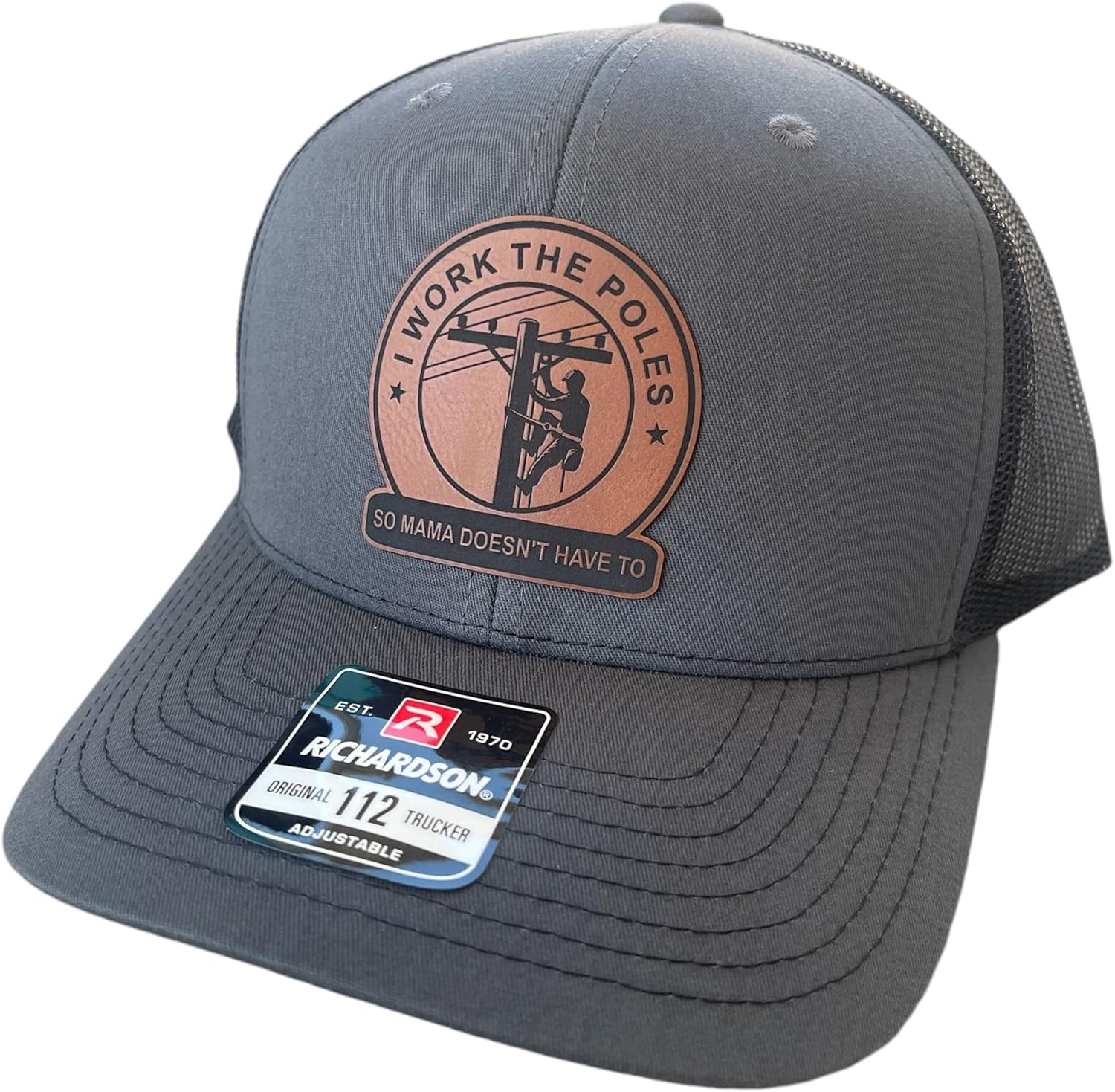 Lineman Gifts for Men: Funny Adjustable Snapback Trucker Hat