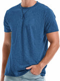 Men's Cotton Crew Neck T-Shirt S-4XL - Soft Vintage Washed Tee