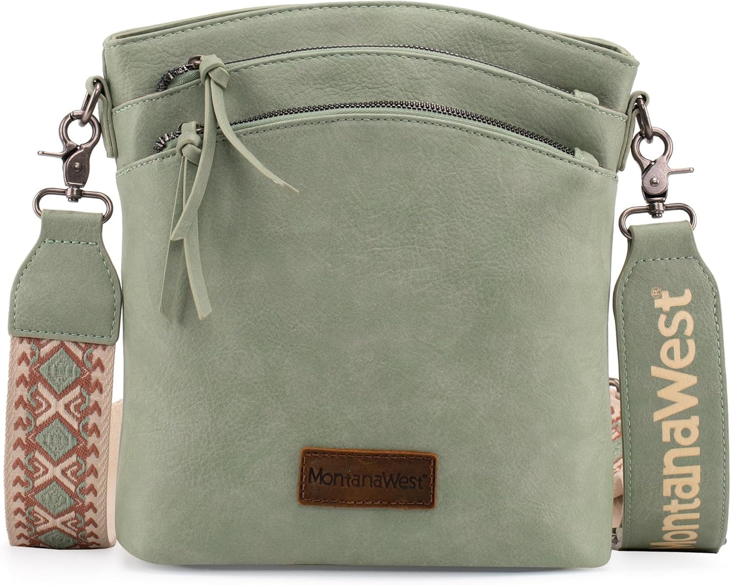 Montana West Multi Zip Pocket Large Crossbody Bag with Style