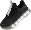 Light Up Shoes for Kids - Lightweight Mesh LED Flashing Sneakers