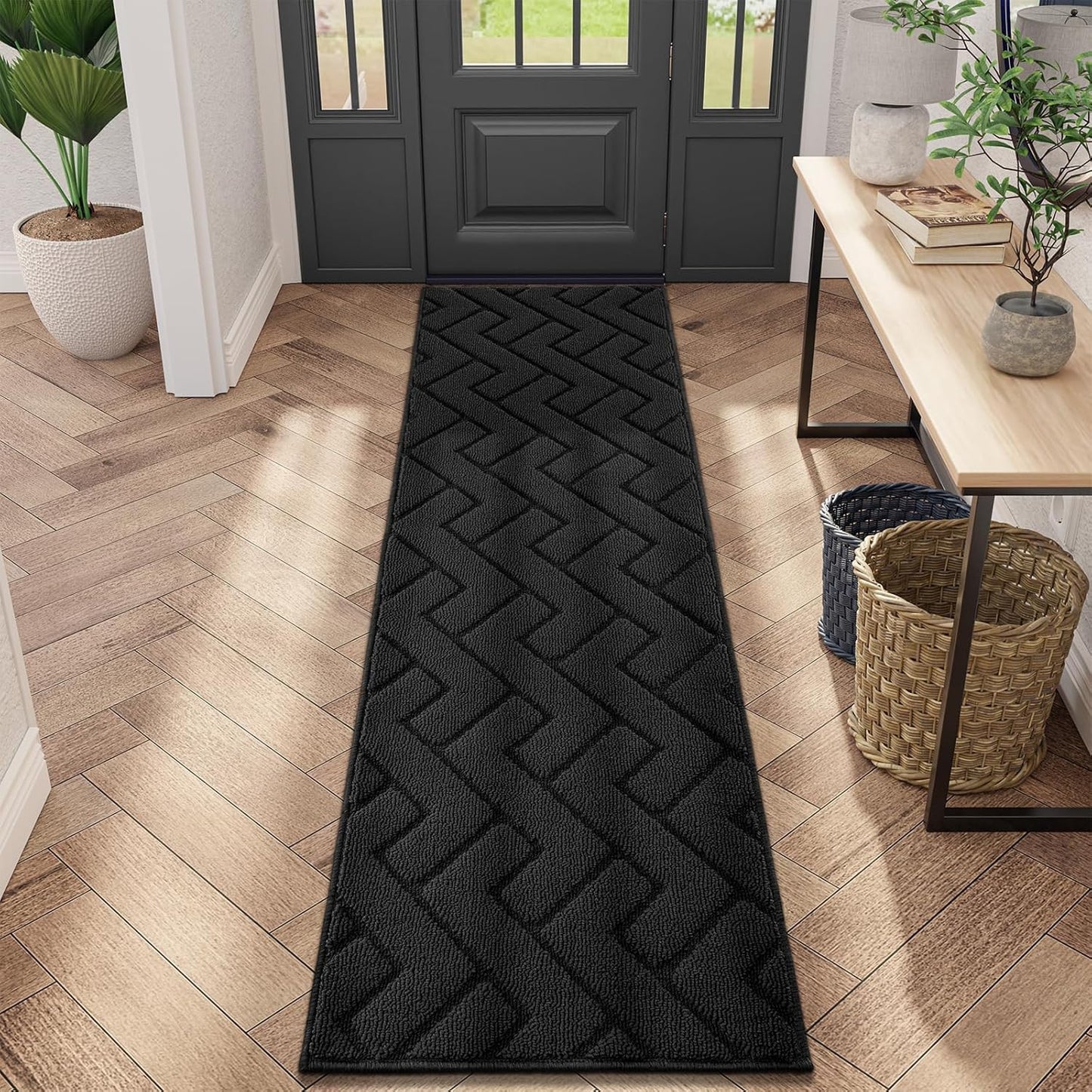 Durable Indoor Doormat with Non-Slip Rubber Backing for Entryway