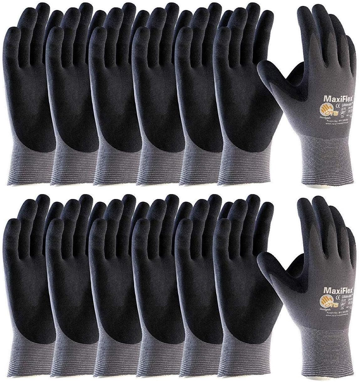 MaxiFlex 34-874 Ultimate Grip Gloves for Comfort and Durability