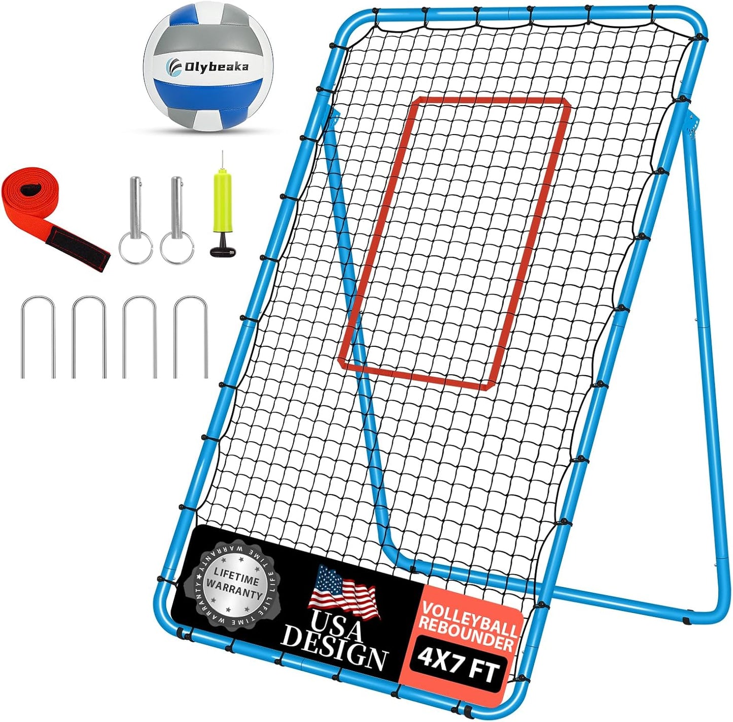 Adjustable Volleyball Rebounder Net for Multi Sports Training