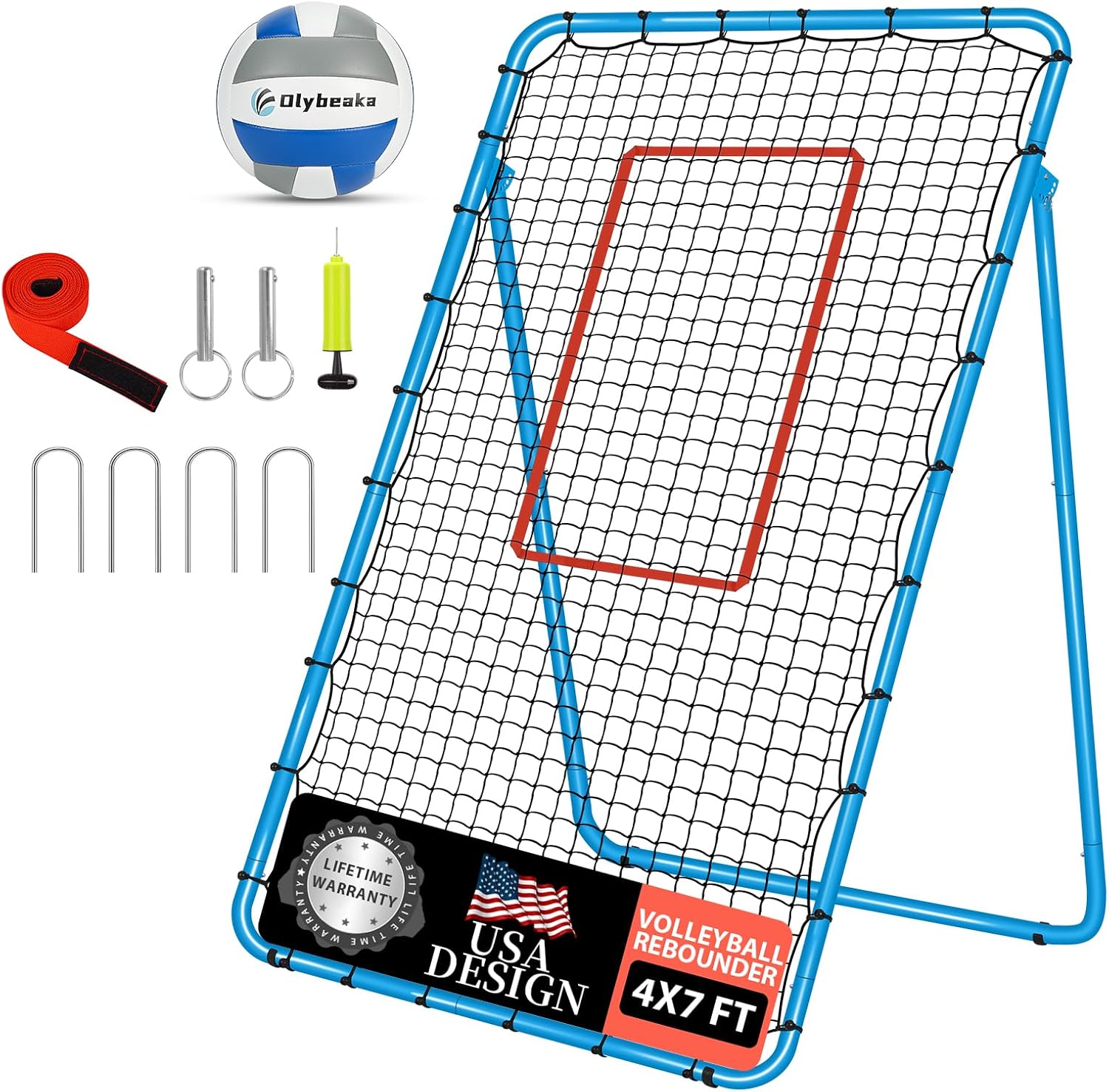 Adjustable Volleyball Rebounder Net for Multi Sports Training