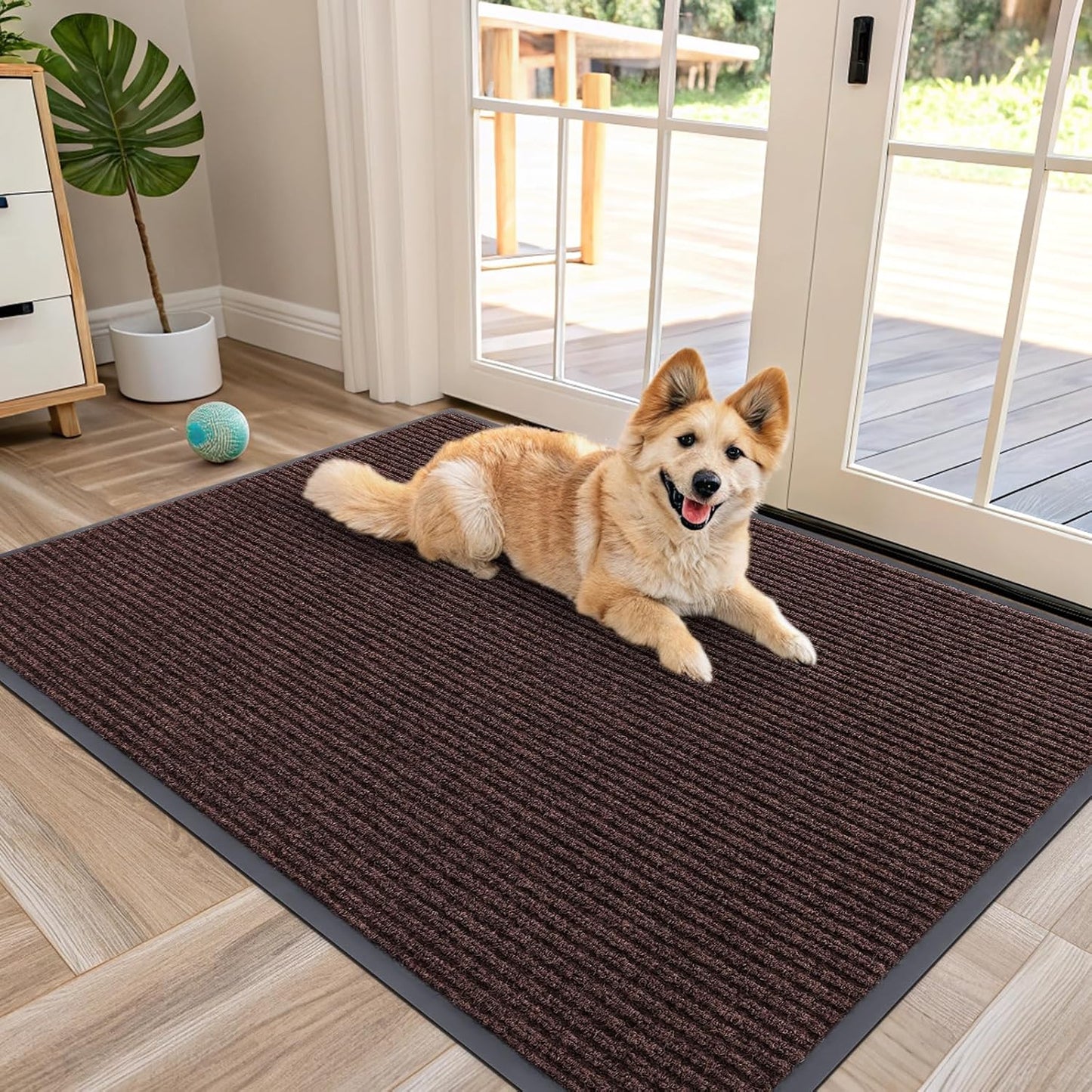 OLANLY Waterproof Heavy Duty Doormat for Indoor Outdoor Use